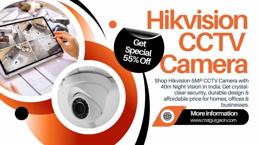 Best Hikvision 5mp CCTV Camera with 40m Night Vision Price in India