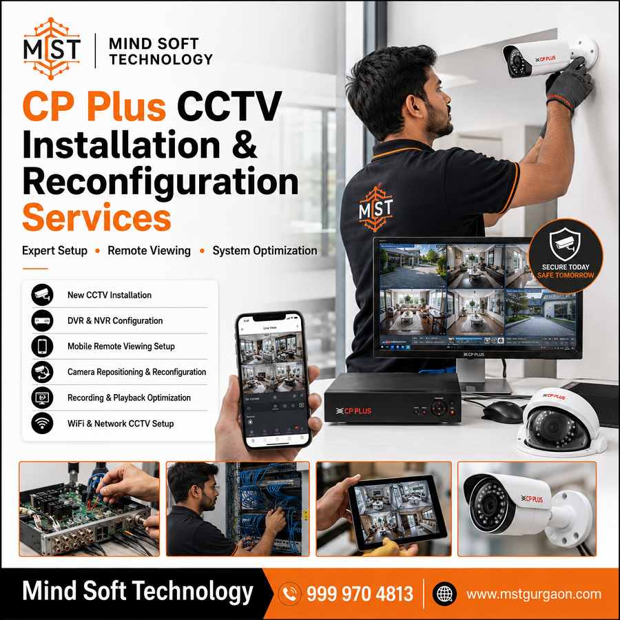 CP Plus CCTV Repairing Services in Gurgaon – Fast & Reliable Support 3 CP Plus CCTV Installation & Reconfiguration Services