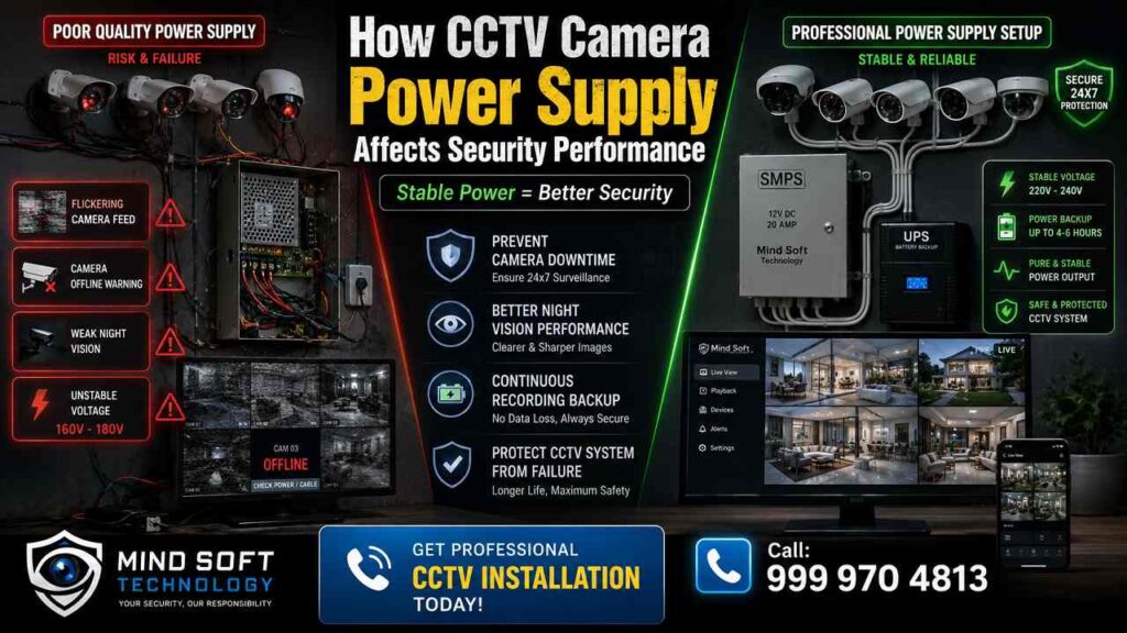 How CCTV Camera Power Supply Affects Security Performance