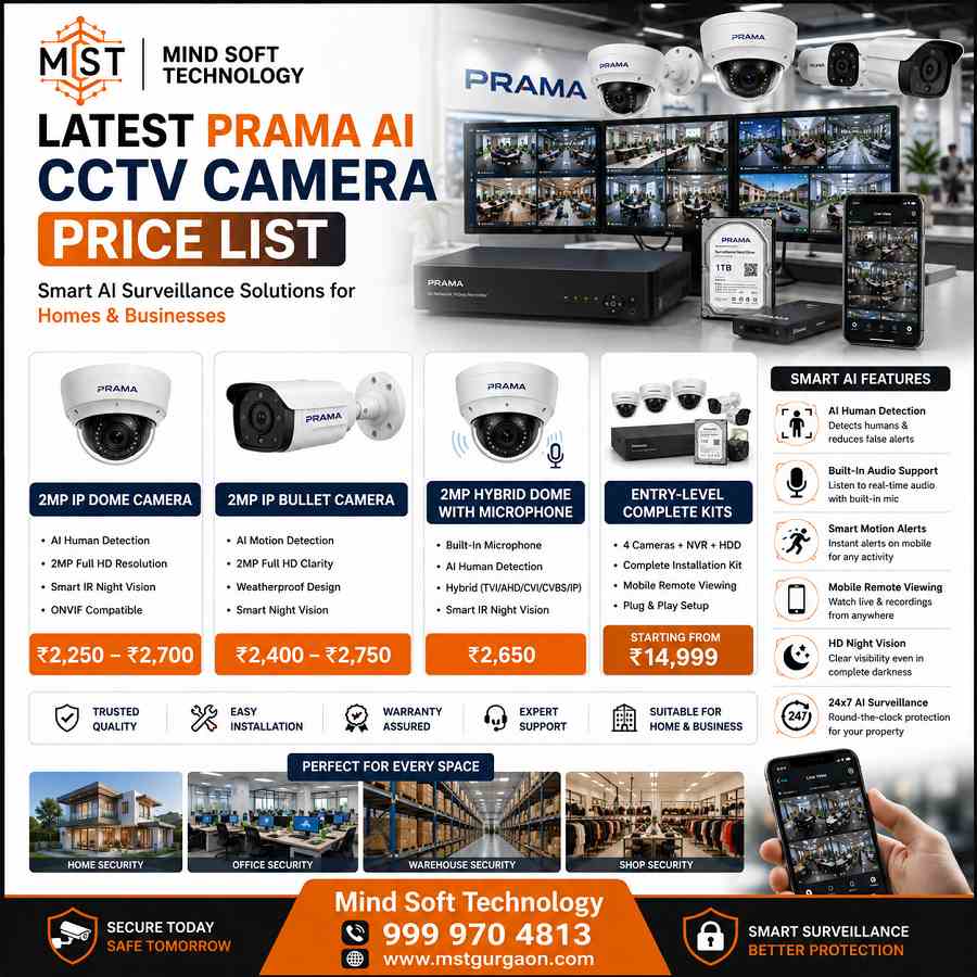Latest Prama AI CCTV Camera Price List with NVR Systems 2 Latest Prama AI CCTV Camera Price List