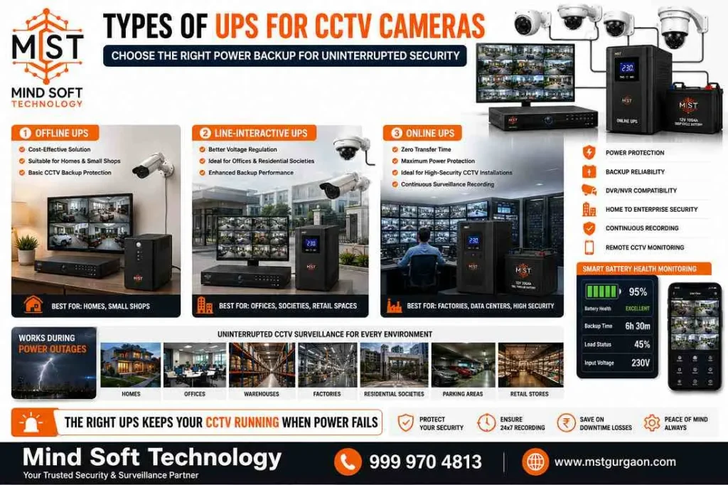 Best UPS for CCTV Cameras – Features, Price & Backup Time 2 Types of UPS for CCTV Cameras
