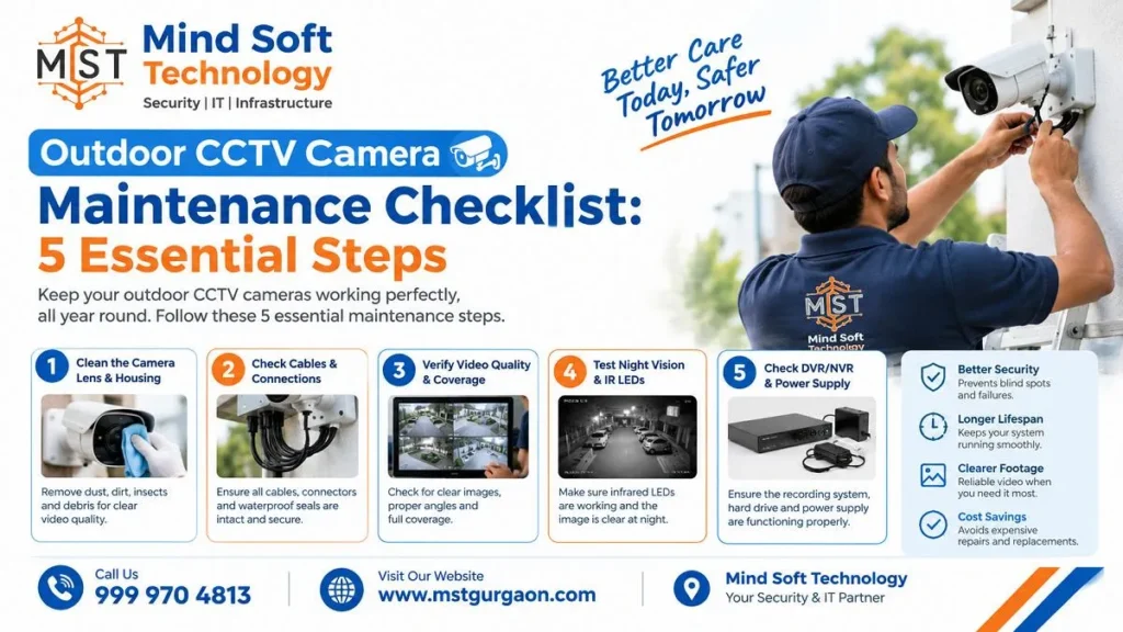 Outdoor CCTV Camera Maintenance Checklist: 5 Essential Steps